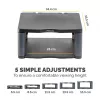 Fellowes Premium Monitor Riser Graphit, freistehend, 36 kg, 53,3 cm (21 Zoll), Höhenverstellung, Graphit