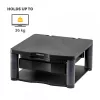 Fellowes Computermonitorständer mit 3 Höheneinstellungen – Premium Monitor Riser Plus mit Kabelmanagement – Ergonomischer verstellbarer Monitorständer für Computer – Max. Gewicht 36 kg / Max. Größe 21 Zoll – Graphit
