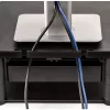 Fellowes Computermonitorständer mit 3 Höheneinstellungen – Premium Monitor Riser Plus mit Kabelmanagement – Ergonomischer verstellbarer Monitorständer für Computer – Max. Gewicht 36 kg / Max. Größe 21 Zoll – Graphit