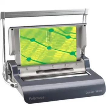 Fellowes Quasar Drahtbindegerät, manuell, 120 Blatt, Graphit