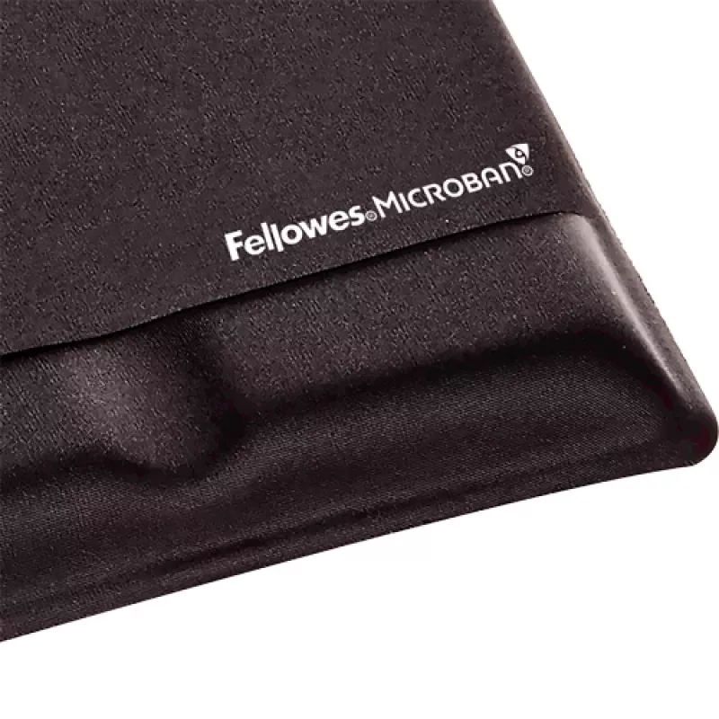 Fellowes Mauspad-Handgelenkauflage - Health-V Mauspad mit antibakteriellem Schutz - Ergonomisches Mauspad für Computer, Laptop, Homeoffice - Schwarz