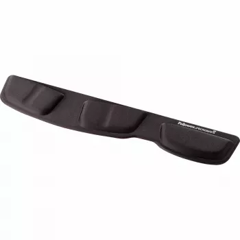 Fellowes Tastatur-Handballenauflage - Health-V Handballenauflage mit antibakteriellem Schutz - Ergonomische Handballenstütze für Computer, Laptop, Home-Office - Schwarz