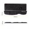 Fellowes Tastatur-Handballenauflage - Health-V Handballenauflage mit antibakteriellem Schutz - Ergonomische Handballenstütze für Computer, Laptop, Home-Office - Schwarz