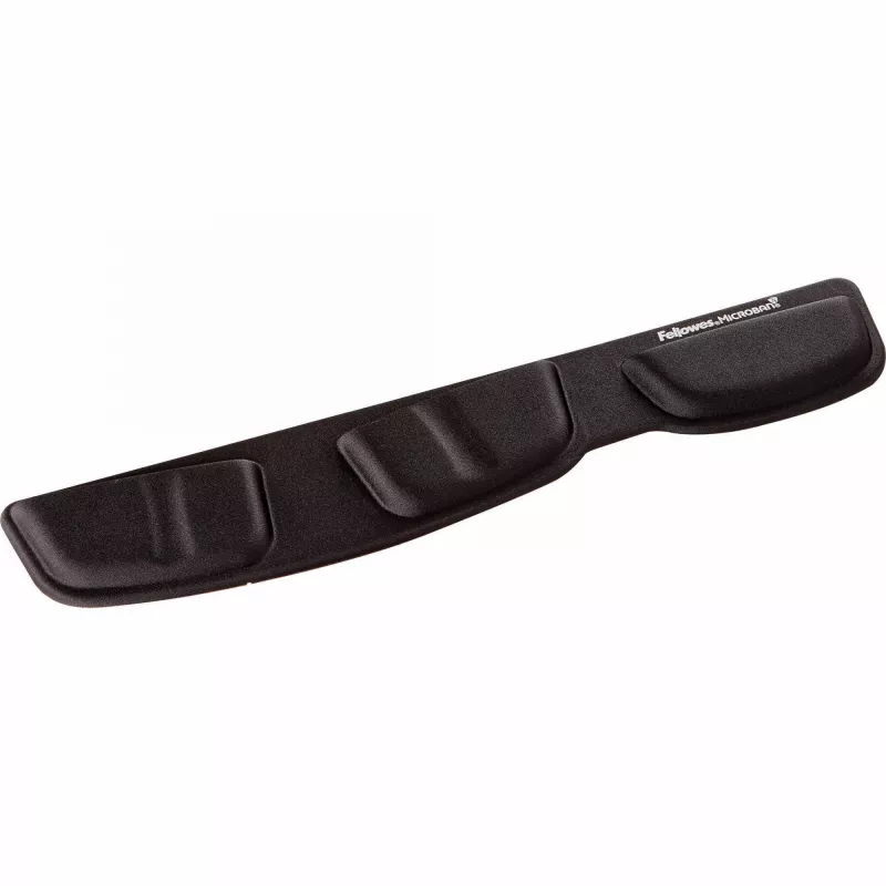 Fellowes Tastatur-Handballenauflage - Health-V Handballenauflage mit antibakteriellem Schutz - Ergonomische Handballenstütze für Computer, Laptop, Home-Office - Schwarz