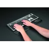 Fellowes Tastatur-Handballenauflage - Health-V Handballenauflage mit antibakteriellem Schutz - Ergonomische Handballenstütze für Computer, Laptop, Home-Office - Schwarz