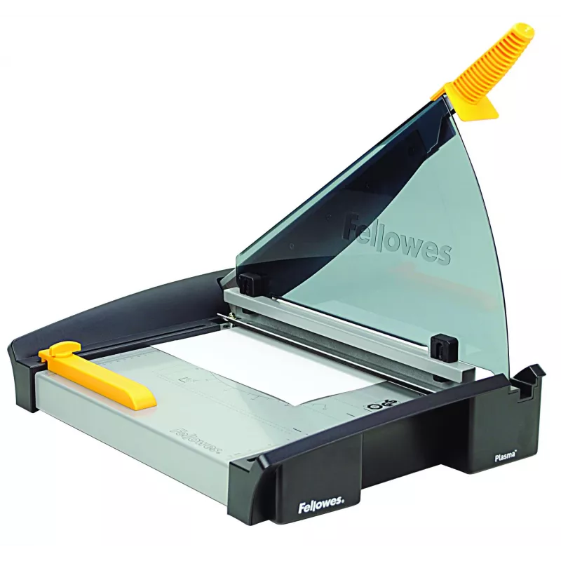 Papierschneider Fellowes Plasma A3/180 – Schnittlänge 46 cm, Kapazität 40 Blatt, Graphit/Silber/Gelb