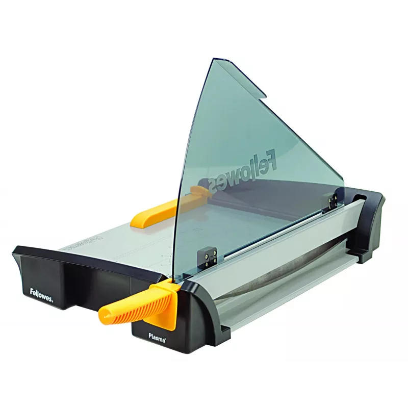 Papierschneider Fellowes Plasma A3/180 – Schnittlänge 46 cm, Kapazität 40 Blatt, Graphit/Silber/Gelb
