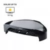 Fellowes Computermonitorständer mit 3 Höheneinstellungen – Smart Suites Monitor Riser Plus mit Stauraum – Ergonomischer verstellbarer Monitorständer für Computer – Max. Gewicht 10 kg/Max. Größe 21 Zoll – Schwarz