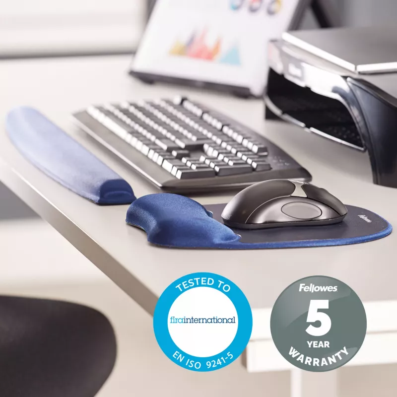 Fellowes Memory Foam Mauspad/Handgelenkauflage Saphir