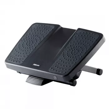 Fellowes Foot Rest Under Desk – Professional Series ultimative Fußstütze ergonomische Fußstütze mit 3 Höheneinstellungen & Massageoberfläche – Fußstützenhocker für Büro & Zuhause – Schwarz
