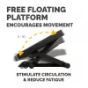 Fellowes Foot Rest Under Desk – Professional Series ultimative Fußstütze ergonomische Fußstütze mit 3 Höheneinstellungen & Massageoberfläche – Fußstützenhocker für Büro & Zuhause – Schwarz