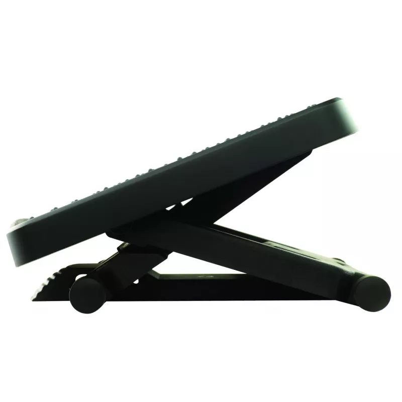 Fellowes Foot Rest Under Desk – Professional Series ultimative Fußstütze ergonomische Fußstütze mit 3 Höheneinstellungen & Massageoberfläche – Fußstützenhocker für Büro & Zuhause – Schwarz