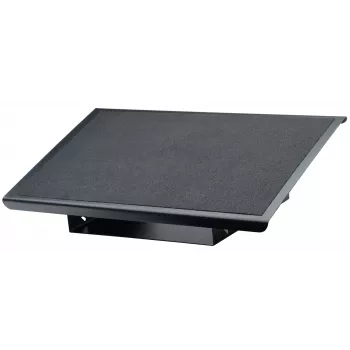 Fellowes Schreibtisch-Fußstütze – Professional Series Schreibtisch-Fußstütze, ergonomische Fußstütze mit 3 höhenverstellbaren Positionen und rutschfester Plattformoberfläche – Fußstütze für Büro und Zuhause – Schwarz