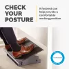 Fellowes Schreibtisch-Fußstütze – Professional Series Schreibtisch-Fußstütze, ergonomische Fußstütze mit 3 höhenverstellbaren Positionen und rutschfester Plattformoberfläche – Fußstütze für Büro und Zuhause – Schwarz