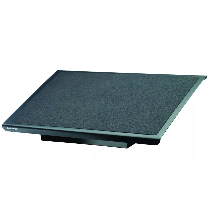 Fellowes Schreibtisch-Fußstütze – Professional Series Schreibtisch-Fußstütze, ergonomische Fußstütze mit 3 höhenverstellbaren Positionen und rutschfester Plattformoberfläche – Fußstütze für Büro und Zuhause – Schwarz