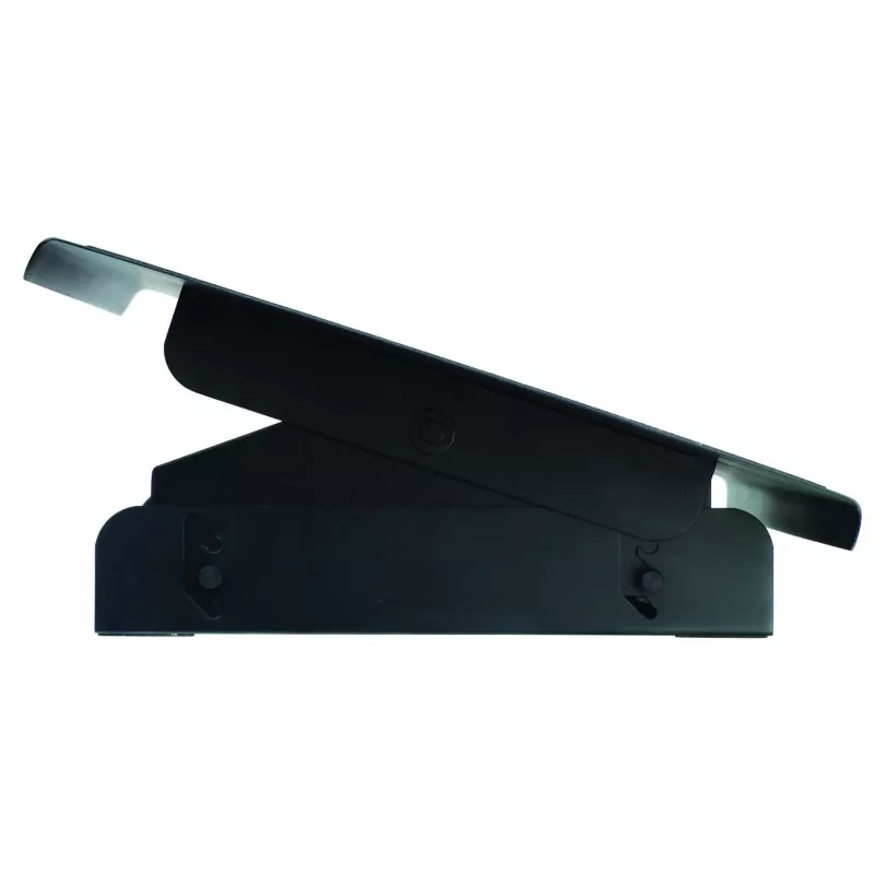 Fellowes Schreibtisch-Fußstütze – Professional Series Schreibtisch-Fußstütze, ergonomische Fußstütze mit 3 höhenverstellbaren Positionen und rutschfester Plattformoberfläche – Fußstütze für Büro und Zuhause – Schwarz