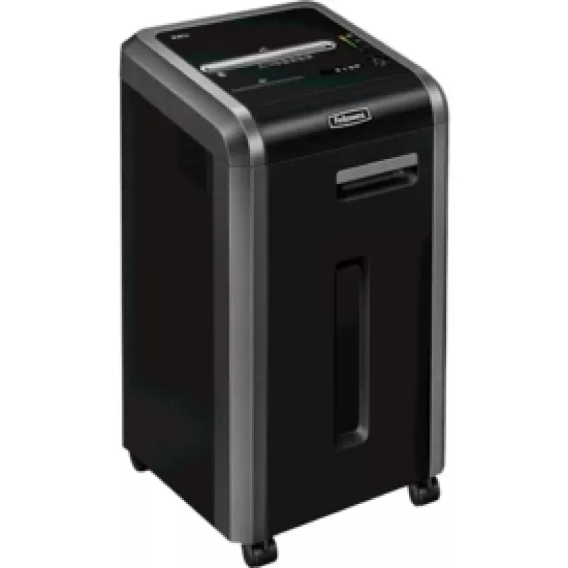 Fellowes Powershred 225i Strip-Cut Shredder, Streifenschnitt, 24 cm, 5,8 mm, 60 L, 4 Räder, 4800 mm/min