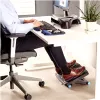 Fellowes Fußstütze unter dem Schreibtisch – Energizer Fußstütze ergonomische Fußstütze mit 3 höhenverstellbaren Positionen und massagegeprägter Oberfläche – Fußstütze für Büro und Zuhause – Anthrazit