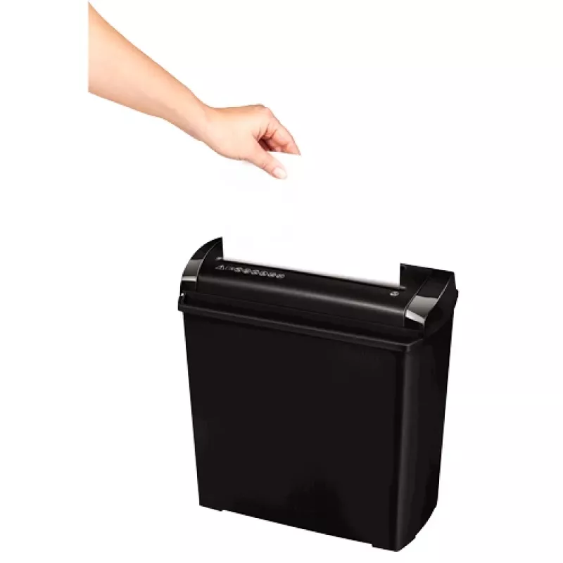 Fellowes P-25S Aktenvernichter Streifenschnitt 22 cm Schwarz, Grau