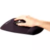 Fellowes Maus Mat Handgelenkstütze – PlushTouch Mauspad mit rutschfester Gummibasis und antibakteriellem Schutz – Ergonomische Mausmatte für Computer, Laptop, Home-Office – Schwarz