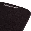Fellowes Maus Mat Handgelenkstütze – PlushTouch Mauspad mit rutschfester Gummibasis und antibakteriellem Schutz – Ergonomische Mausmatte für Computer, Laptop, Home-Office – Schwarz