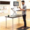 Fellowes Anti-Ermüdungsmatte – Ergonomische Sitz-Steh-Schreibtischmatte für den täglichen Gebrauch im Arbeits- oder Heimumfeld – H1,91 x B91,44 x T60,96 cm – Schwarz