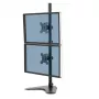 Fellowes Seasa Dual Stacking Monitor Arm - Freistehende Monitorhalterung für 8 KG 32-Zoll-Bildschirme - Ergonomisch verstellbarer Monitorarm - Neigung 45° Schwenkbereich 120° Drehung 360°, VESA 75 x 75/100 x 100 - Schwarz