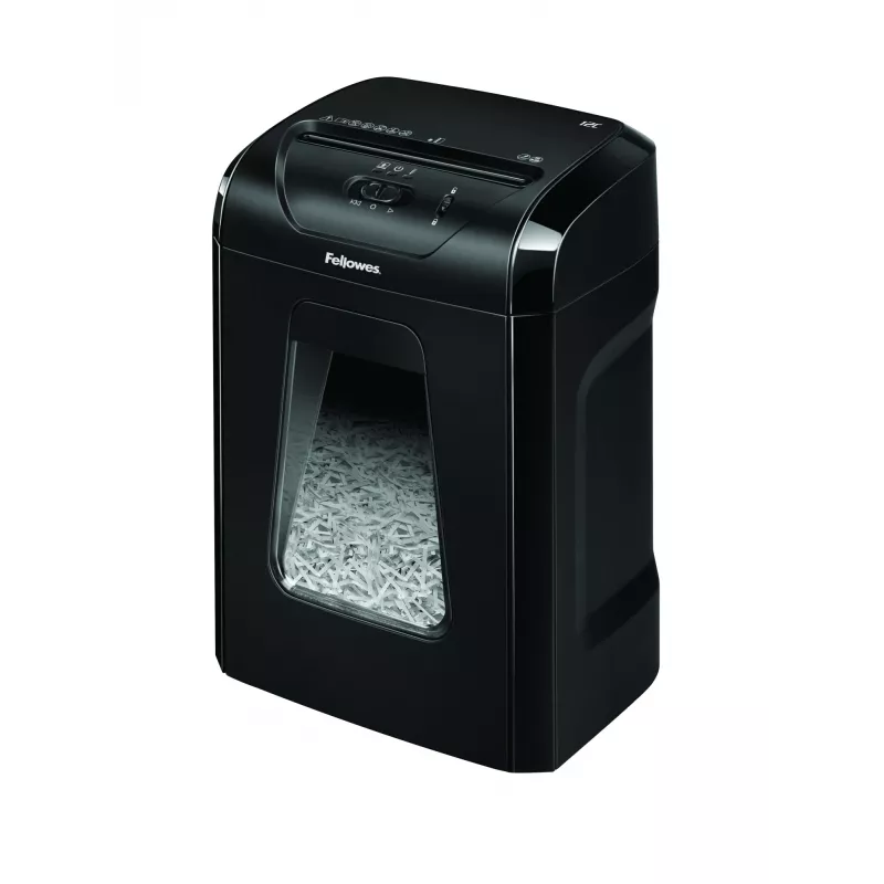 Fellowes Powershred 12C Aktenvernichter Kreuzschnitt 22,5 cm Schwarz