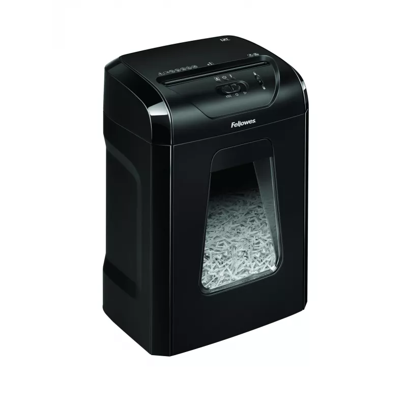 Fellowes Powershred 12C Aktenvernichter Kreuzschnitt 22,5 cm Schwarz