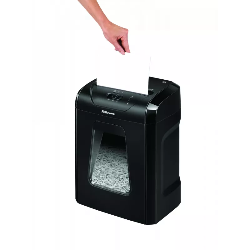 Fellowes Powershred 12C Aktenvernichter Kreuzschnitt 22,5 cm Schwarz