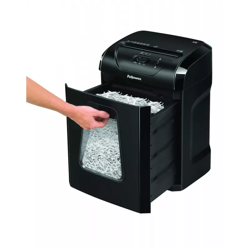 Fellowes Powershred 12C Aktenvernichter Kreuzschnitt 22,5 cm Schwarz