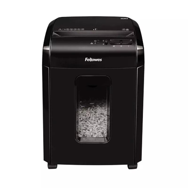 Fellowes Powershred 10M Aktenvernichter Micro-Cut Schwarz