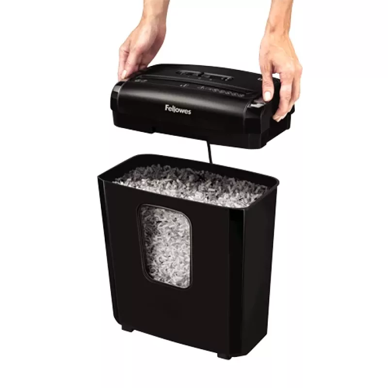 Fellowes Powershred 6M Aktenvernichter Mikroschnitt Schwarz