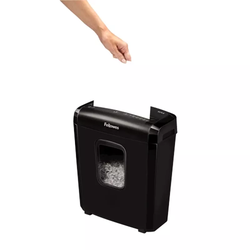 Fellowes Powershred 6M Aktenvernichter Mikroschnitt Schwarz
