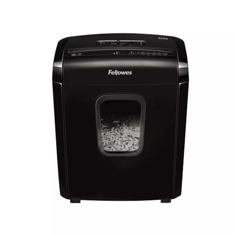 Fellowes Powershred 6M Aktenvernichter Mikroschnitt Schwarz