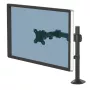 Fellowes Reflex Monitorhalterung - Monitorhalterung für 8 kg 32 Zoll Bildschirme - Verstellbare Monitor-Tischhalterung - Neigung 45° Schwenkbereich 180° Rotation 360°, VESA 75 x 75/100 x 100 - Schwarz