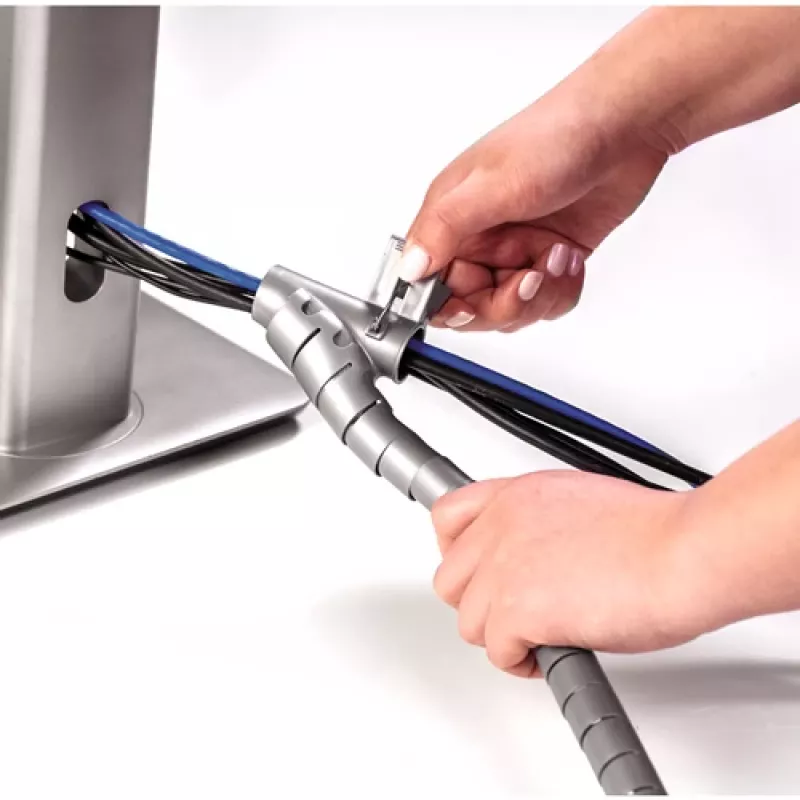 Fellowes CableZip Boden-Kabelflexschlauch Silber 1 Stück(e)