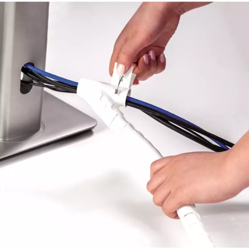 Fellowes CableZip Boden Kabelkanal Weiß 1 Stück