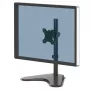 Fellowes Seasa Einzelmonitorarm - Freistehende Monitorhalterung für 8 kg 32-Zoll-Bildschirme - Ergonomisch verstellbarer Monitorarm - Neigung 45° Schwenkbereich 120° Drehung 360°, VESA 75 x 75/100 x 100 - Schwarz