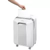 Fellowes Powershred LX201 Mikroschnitt-Aktenvernichter weiß, Mikroschnitt, 23 cm, 2 x 12 mm, 22 L, Touch, 4 Räder