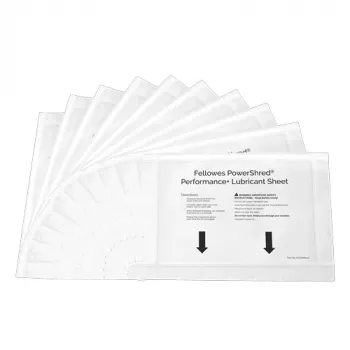 Fellowes 4025601 Aktenvernichter-Zubehör Schmierblätter 10 Stück