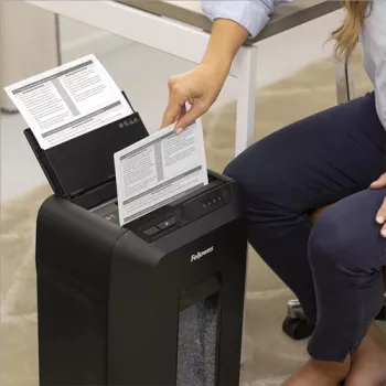 Fellowes AutoMax 90M Aktenvernichter Mikroschnitt Schwarz