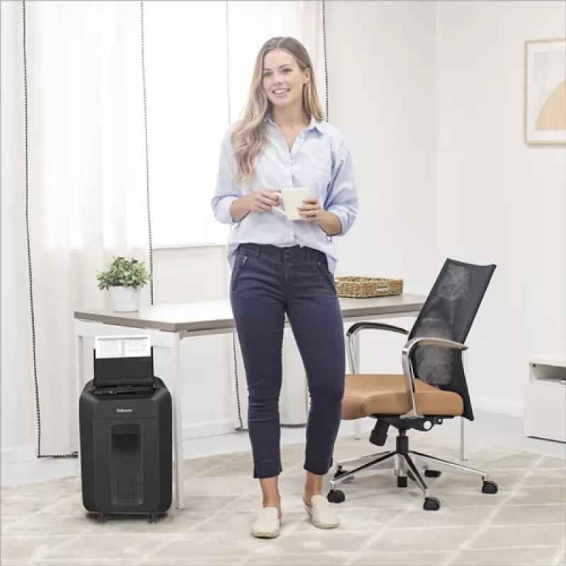 Fellowes AutoMax 90M Aktenvernichter Mikroschnitt Schwarz