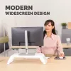 Fellowes Computermonitorständer mit 3 Höhenverstellungen - Hana LT Monitorerhöhung - Ergonomischer verstellbarer Monitorständer für Computer - Maximales Gewicht 22,6 kg - Weiß