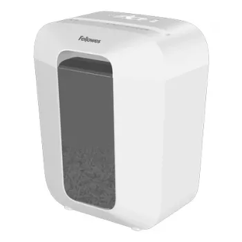Fellowes LX Series Powershred LX50 (weiß) Partikelschnitt-Aktenvernichter – patentiertes Sicherheitsschloss