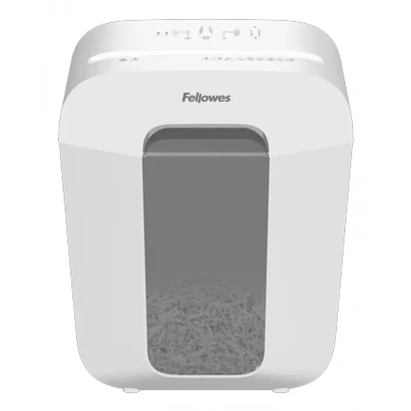 Fellowes LX Series Powershred LX50 (weiß) Partikelschnitt-Aktenvernichter – patentiertes Sicherheitsschloss