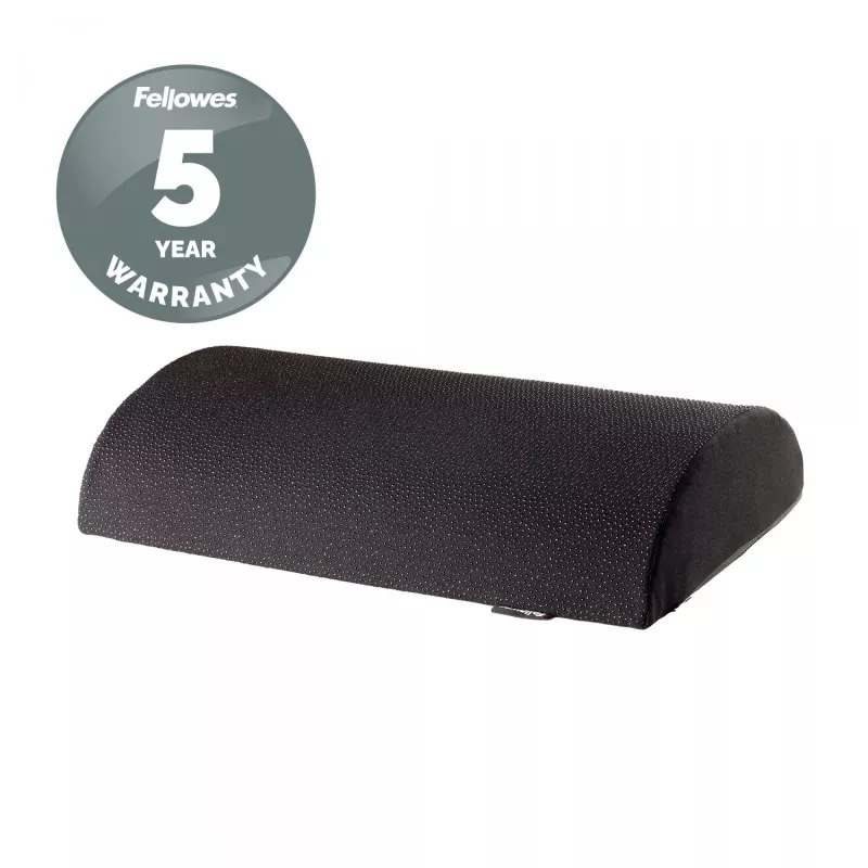 Fellowes Fußstütze unter dem Schreibtisch Breyta Fußstützenkissen, Schwarz, Polyester, 45 cm, 30 cm, 450 mm, 300 mm