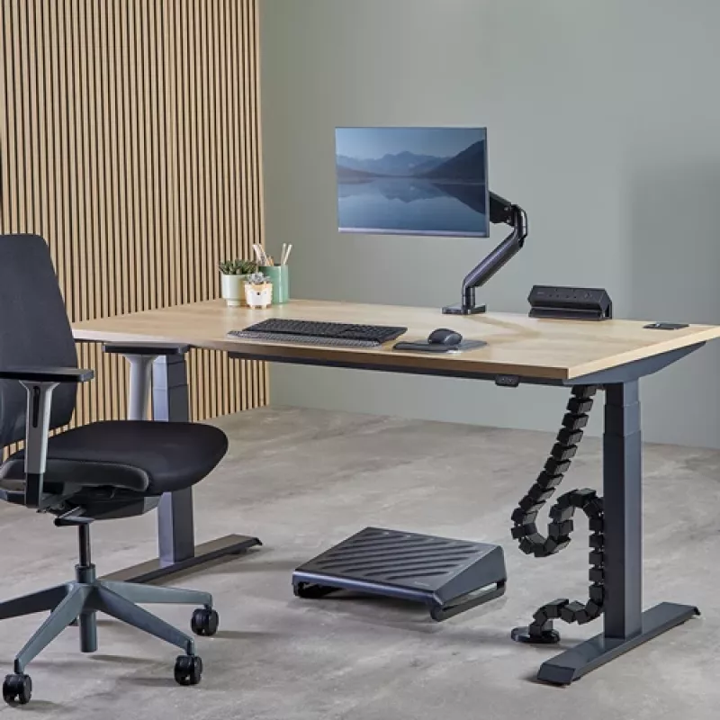 Fellowes 100136871 Kabelorganizer Schreibtisch Kabelschlauch Schwarz 1 Stk.