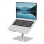 Fellowes Alumia Laptop-Riser – Schreibtisch-Laptop-Ständer, max. Größe 15 Zoll, max. Gewicht 5 kg, Silber