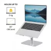 Fellowes Alumia Laptop-Riser – Schreibtisch-Laptop-Ständer, max. Größe 15 Zoll, max. Gewicht 5 kg, Silber